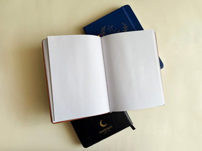 Bloom Pages & Co – A5 Hardbound Luna Journal with Prompts & Dotted Pages